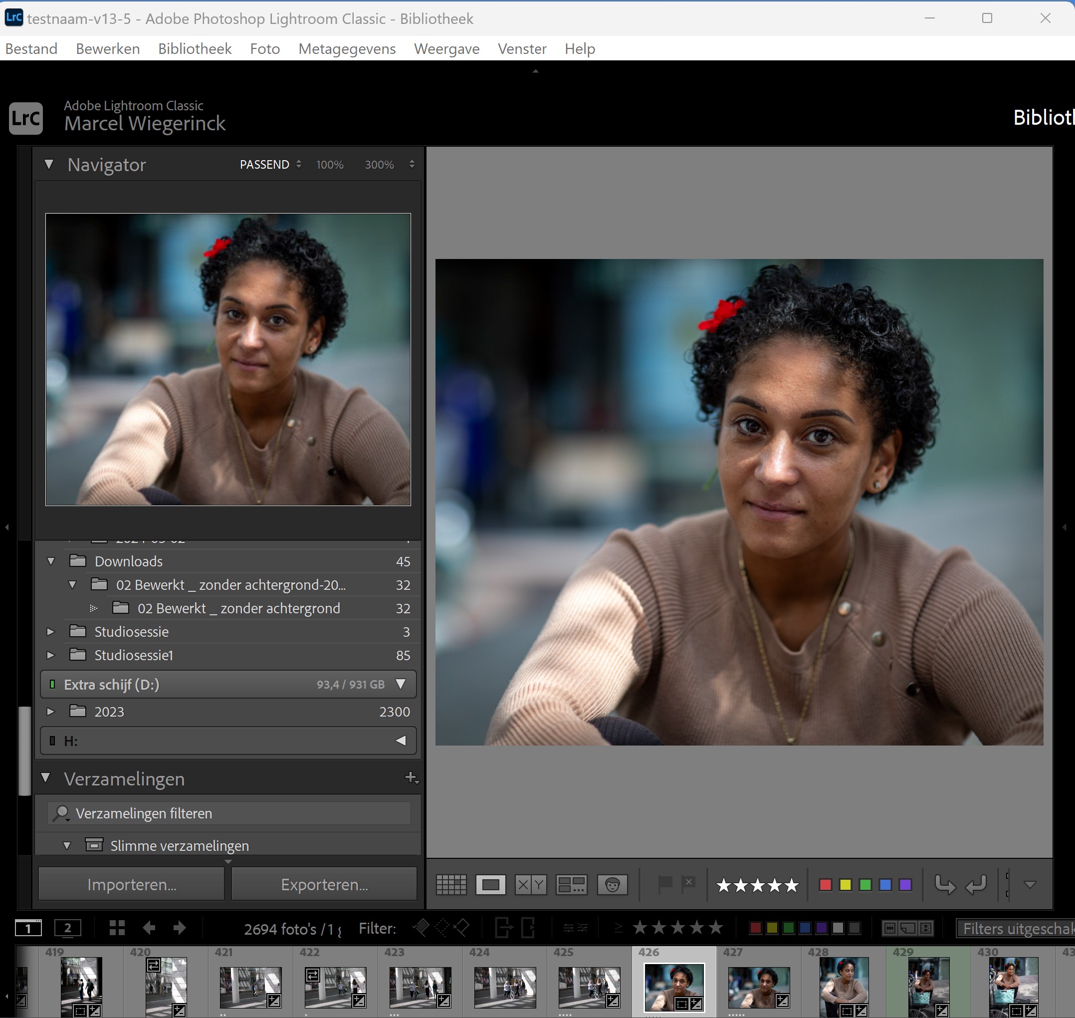 Adobe Photoshop LIGHTROOM vierkant